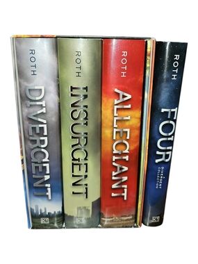 EUC Veronica Roth's Divergent Series Hardcover Book Set + "Four" Companion Book